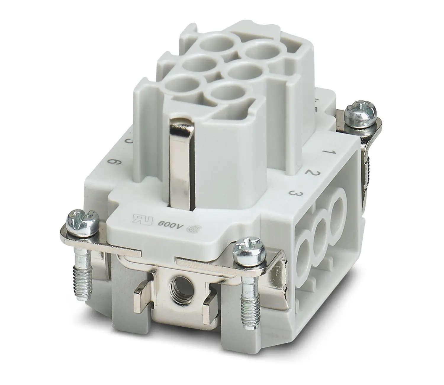 Produktfoto 1 von Phoenix Contact HEAVYCON B6 Industrie-Steckverbinder Kontakteinsatz, 6-polig 16A Buchse