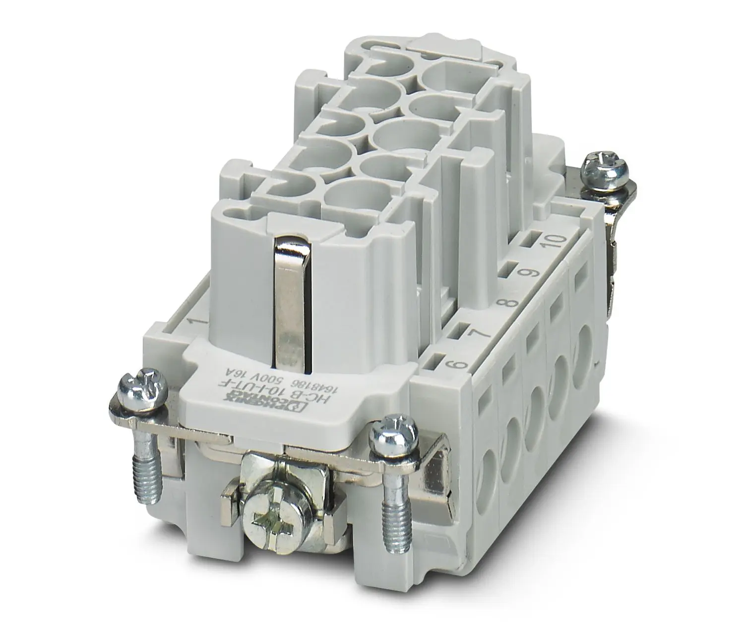 Produktfoto 1 von Phoenix Contact HEAVYCON B10 Industrie-Steckverbinder Kontakteinsatz, 10-polig 16A Buchse
