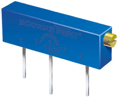 Bourns 3059 22-Gang Durchsteckmontage Trimm-Potentiometer, Seitliche Einstellung, 1 kΩ, 10 %, 1 W, Stift, L. 31.75 mm