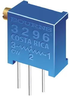 Bourns 3296 25-Gang Durchsteckmontage Trimm-Potentiometer, Seitliche Einstellung, 50 kΩ, 10 %, 0.5 W, Lötstift, L. 9.53