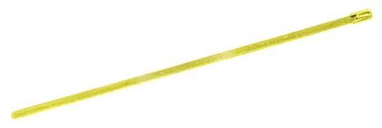Produktfoto 1 von RS PRO Edelstahl mit Polyesterbeschichtung Kabelbinder Kugelverschluss Gelb 7.9 mm x 200 mm