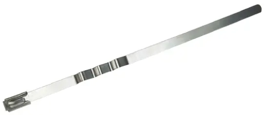 RS PRO Edelstahl 316 Kabelbinder Zig Zag Metallisch 7.9 mm x 520 mm