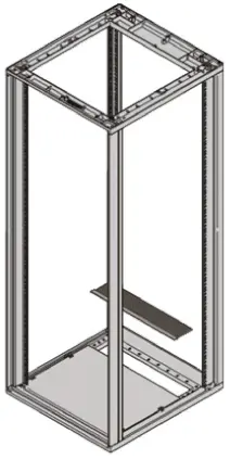 Produktfoto 1 von nVent SCHROFF 47 U Bürstenleiste, Nylon 2145 mm 553 mm