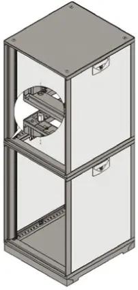 Produktfoto 1 von nVent SCHROFF Hardwarekit, Stapelkit für 19"-Schrank NOVASTAR