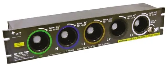 Produktfoto 1 von ITT Cannon Veam Powerlock Stromversorgungssteckverbinder in robuster Ausführung, 1.5kV 1 / 660A, Panel IP67