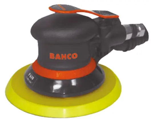 Produktfoto 1 von Bahco Druckluftschleifer, Scheiben-Ø 152 mm, Schwingschleifer 255 L/min, 11000, 2.5 m/s², 1/4 in Luftzuführung