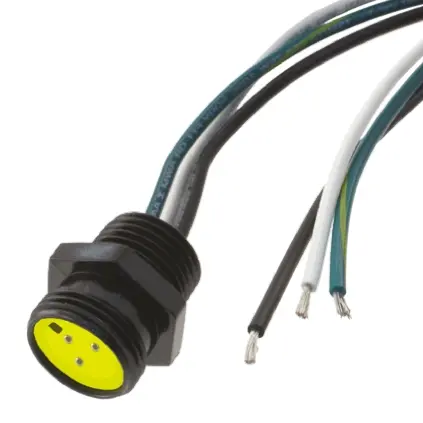 Produktfoto 1 von Molex Mini-Change, 3-polig Sensor-Betätigungselementkabel, 7/8 Zoll Rund, Gerade Buchse 3 / Nicht abgeschlossen, Länge