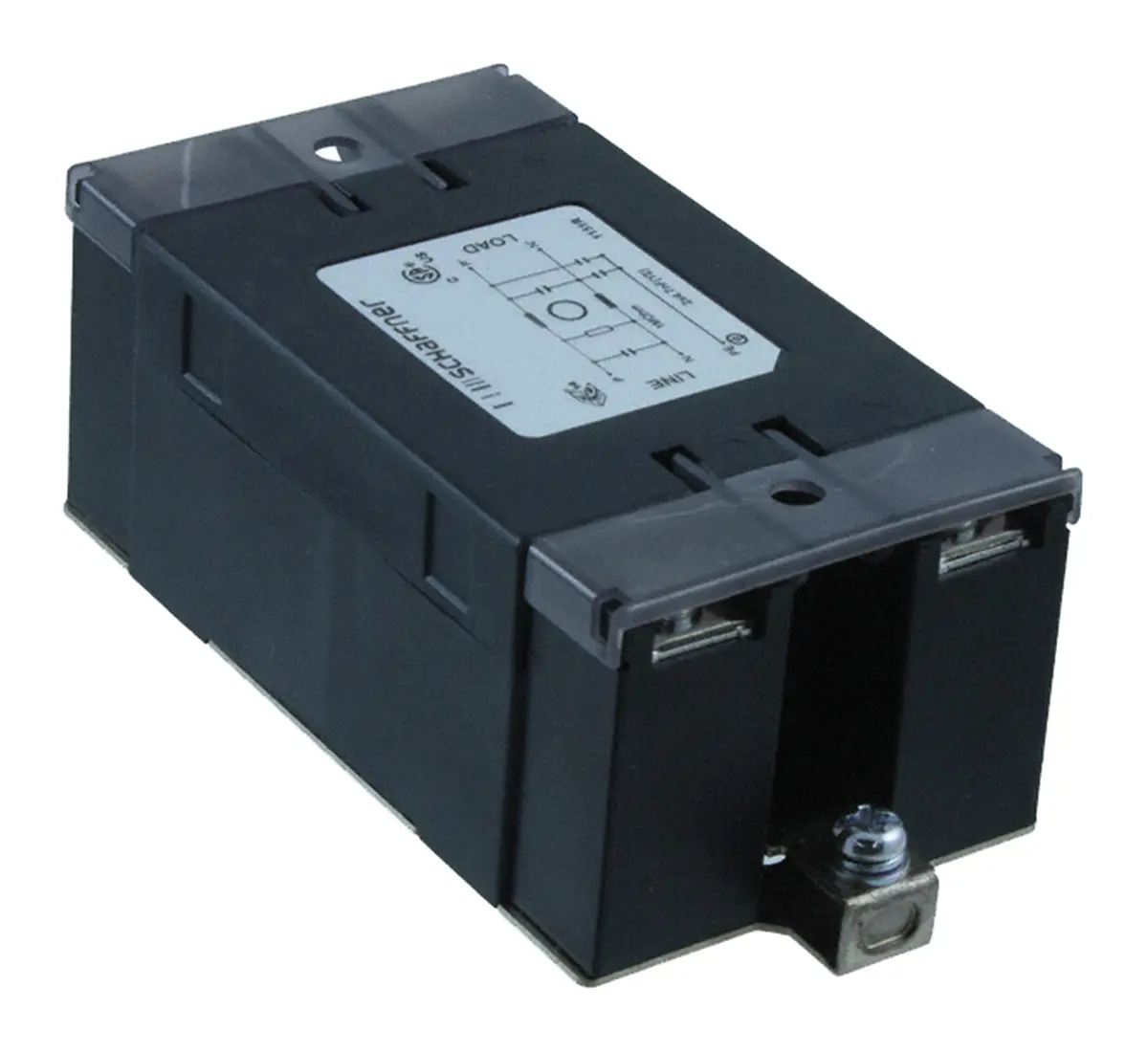 Schaffner FN2450 EMV-Filter, 250V ac, 6 A, Chassismontage, Schraubbefestigung, 1-phasig 0.73 mA / 400Hz 1 Zustände
