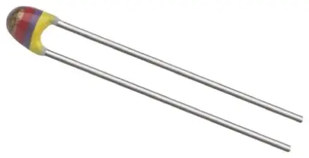 Produktfoto 1 von Vishay NTCLE100E3 Thermistor 1 kΩ, NTC, 15 s 9 mm, -3.87 %/°C 3.3 mm, Temperaturmessung, Kompensation, Steuerung,