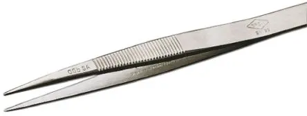 Produktfoto 1 von Weller Erem Edelstahl Pinzette, 120mm, Spitze Spitz Antimagnetisch 1-teilig