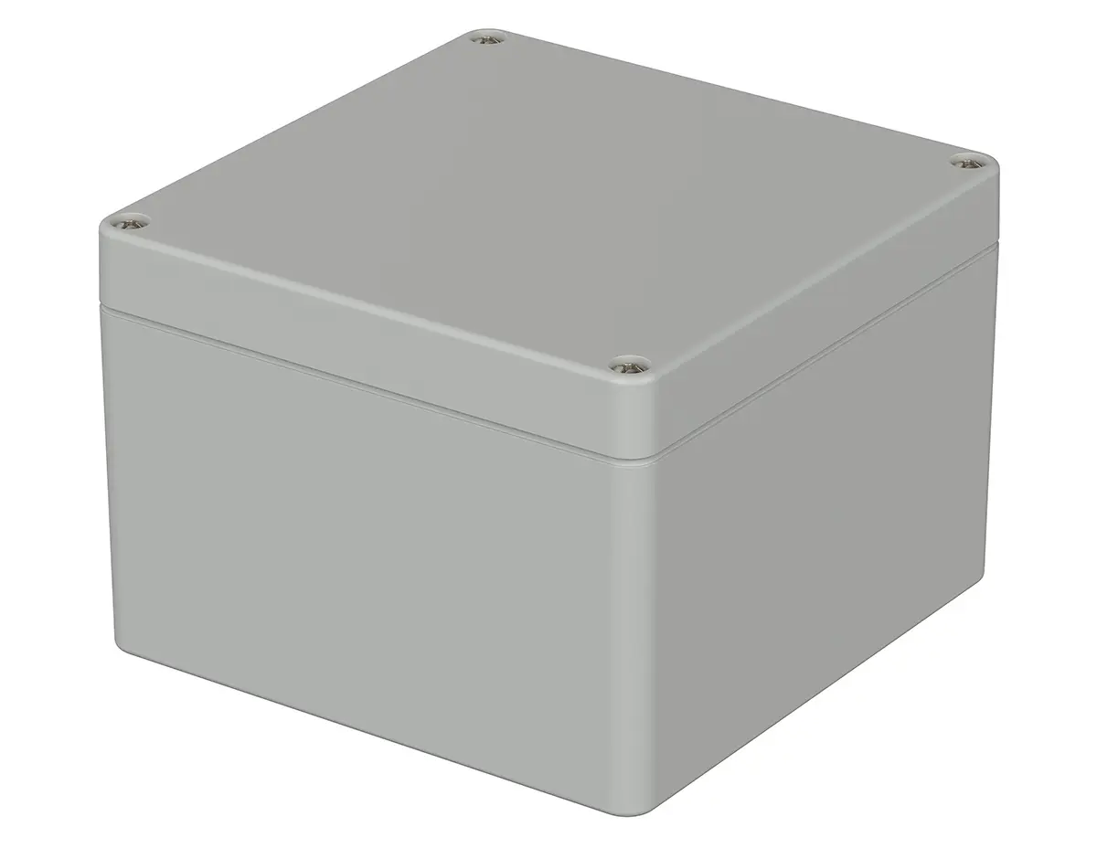Bopla Euromas; Gehäuse; Polycarbonat; Hellgrau; IK07 IP66 Breite 120 mm Höhe 85 mm Länge 122 mm