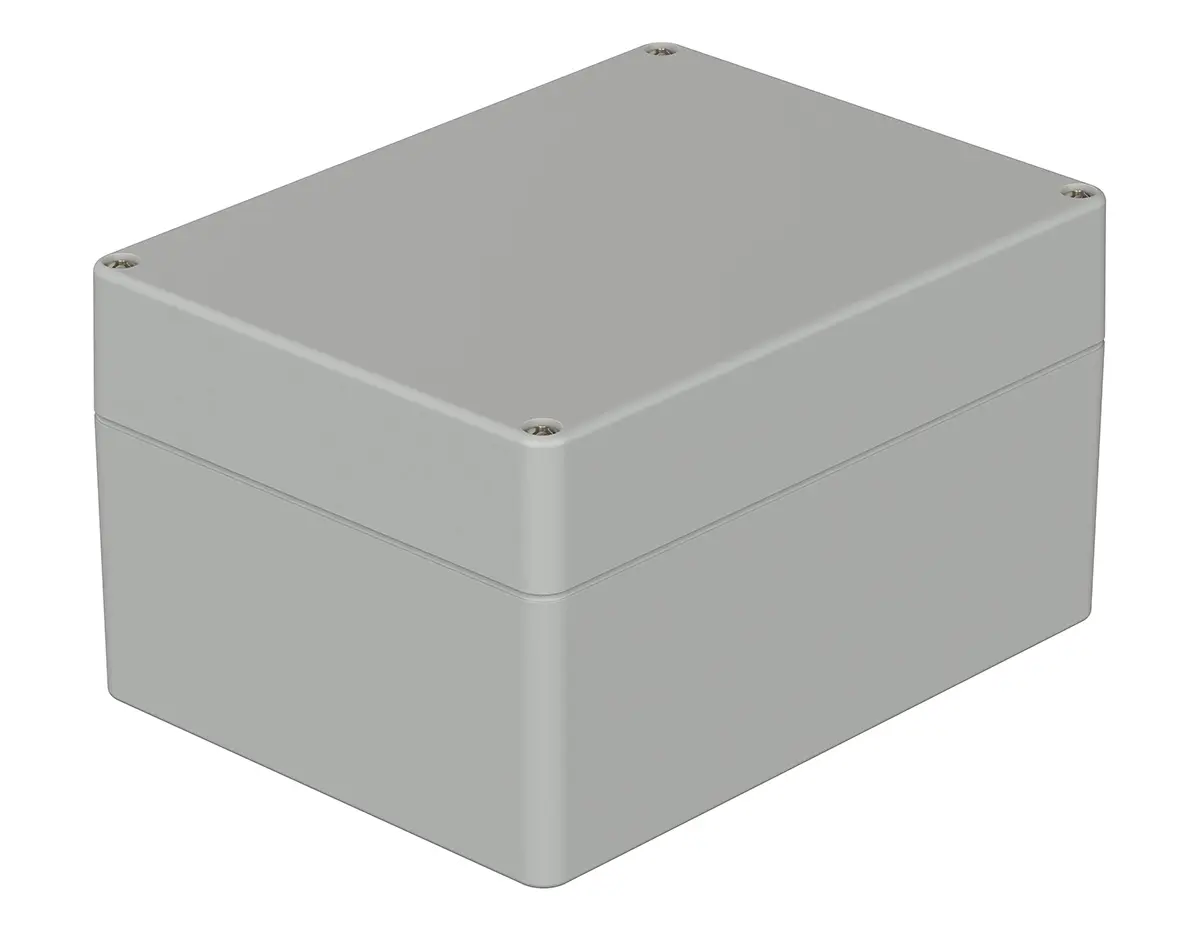 Produktfoto 1 von Bopla Euromas; Gehäuse; Polycarbonat; Hellgrau; IK07 IP66 Breite 120 mm Höhe 90 mm Länge 160 mm