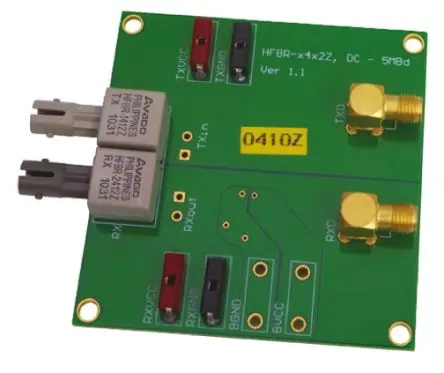 Produktfoto 1 von Broadcom Evaluierungskit HFBR-0410Z Entwicklungstool Kommunikation und Drahtlos HFBR-2412Z, HFBR-1412Z Evaluierungskit