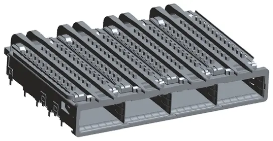 Produktfoto 1 von TE Connectivity QSFP QSFP Käfig Käfigbaugruppe mit Kühlkörper