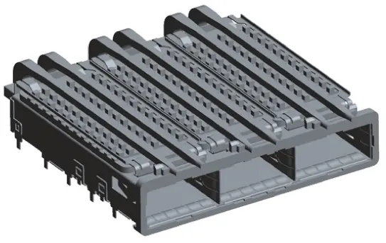 Produktfoto 1 von TE Connectivity QSFP QSFP Käfig Käfigbaugruppe mit Kühlkörper