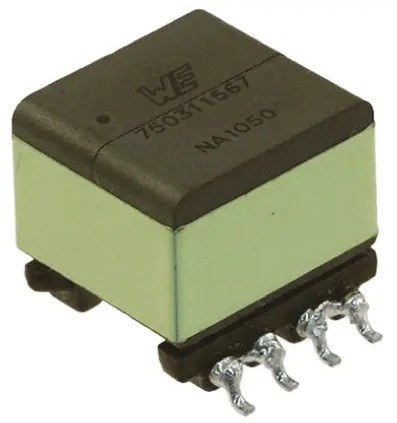 Produktfoto 1 von Wurth Elektronik Impulstransformator 7 μH 0.07Ω 0.023Ω 2:1 Oberfläche 800nH