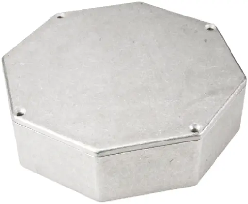 Produktfoto 1 von Hammond 1590 Aluminium Gehäuse 1590 Natur Außenmaß 133 x 133 x 35mm IP54