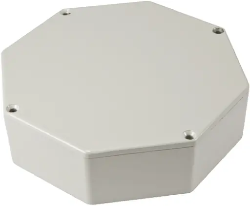 Produktfoto 1 von Hammond 1590; Gehäuse; Aluminiumdruckguss; Grau IP54 Breite 132.8 mm Höhe 39.2 mm Länge 132.8 mm