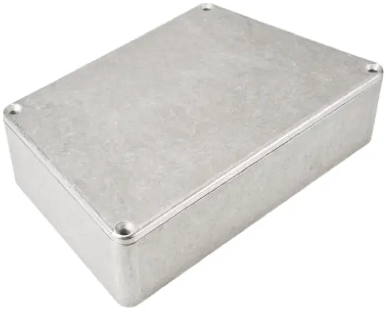 Produktfoto 1 von Hammond 1590; Gehäuse; Aluminiumdruckguss; Natur IP54 Breite 95 mm Höhe 39 mm Länge 151 mm