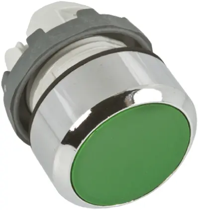 Produktfoto 1 von ABB ABB Modular Drucktastenkopf Ø 22 mm, Grün Tastend Rund Rund Kunststoff, IP66