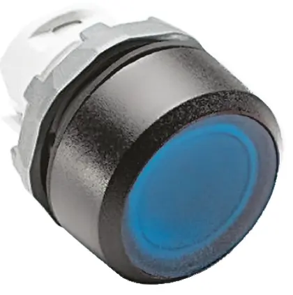 Produktfoto 1 von ABB ABB Modular Drucktastenkopf Ø 22 mm, Blau Tastend Rund Rund Kunststoff, IP66