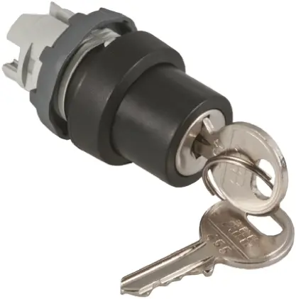 Produktfoto 1 von ABB ABB Modular Schlüsselschalterkopf 22 mm 2 Positionen 455 Rastend IP66