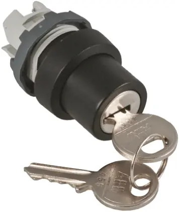 Produktfoto 1 von ABB ABB Modular Schlüsselschalterkopf 22 mm 3 Positionen 455 Rastend IP66