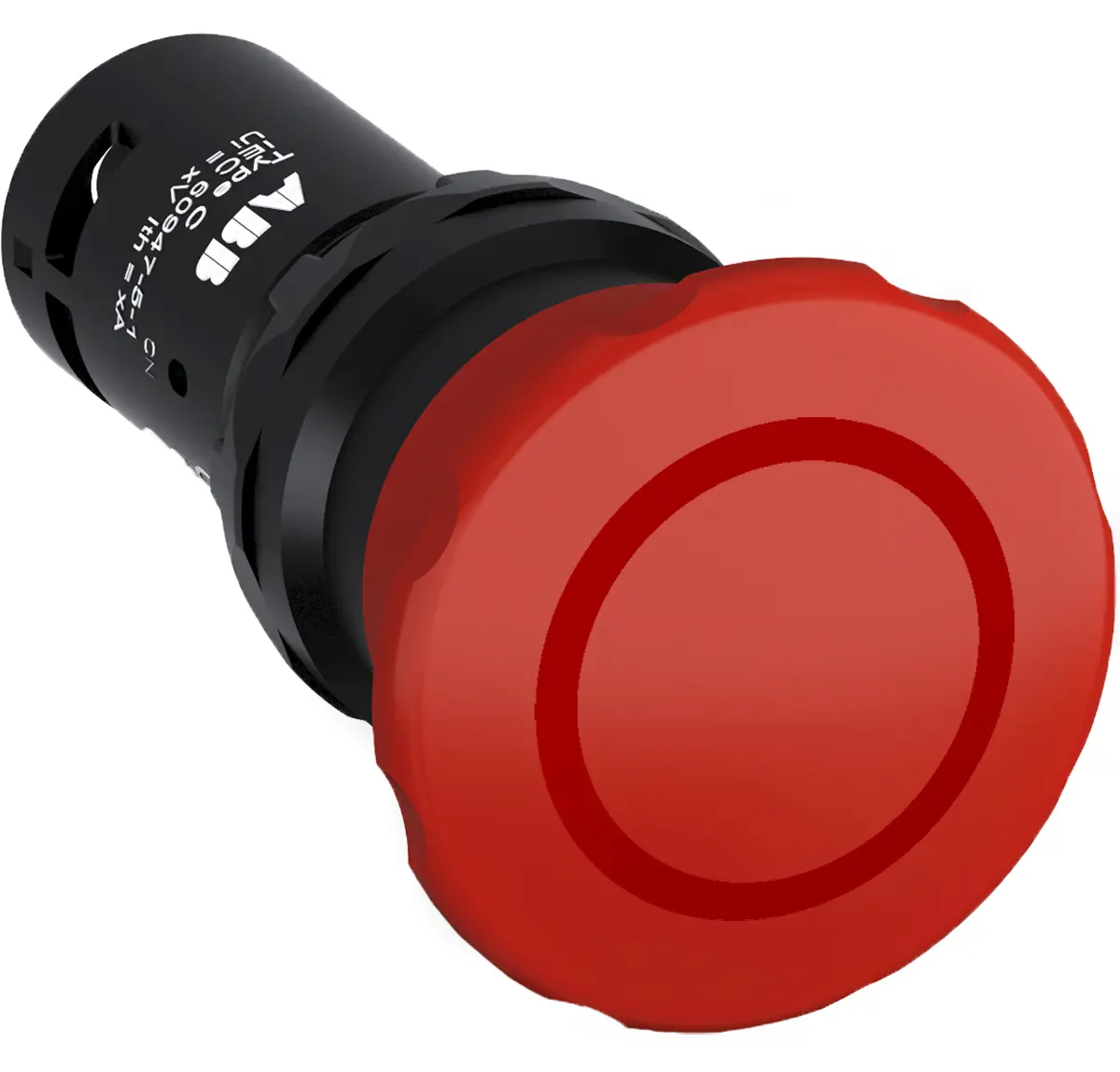 Produktfoto 1 von ABB Compact Not-Aus-Drucktaster, Panel, Ø 22.5 mm, 2 Öffner, Rot IP40, IP66, IP69K, x 60 mm, Zugentriegelung