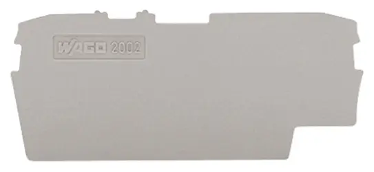 Produktfoto 1 von WAGO TOPJOB S, 2002 End- und Zwischenplatte für Klemmenblöcke der Serie 2002