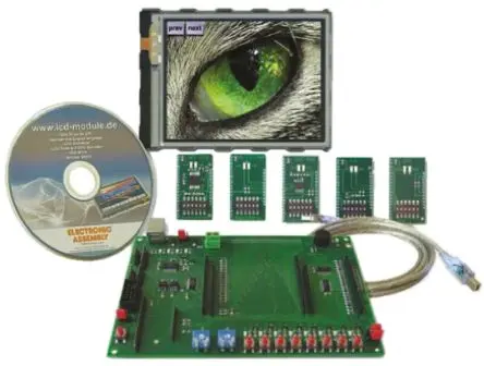 Produktfoto 1 von Display Visions Anzeigetafel, TFT-Farbdisplay Starterkit eDIP-Serie Display 480x272 dots, 16-Bit colour