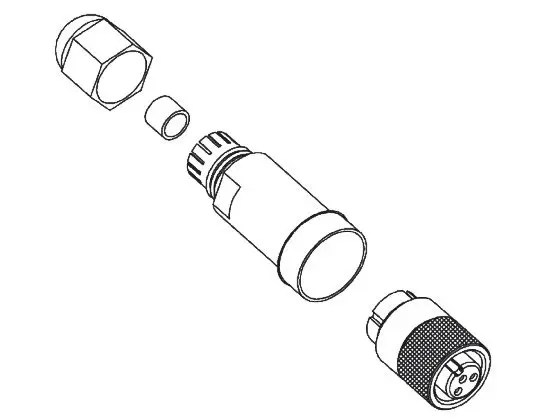 Produktfoto 1 von Molex 130017 Miniature Rundsteckverbinder Stecker 3-polig Buchse 13A Kabel IP40