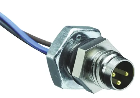 Produktfoto 1 von Molex Brad Micro-Change (M12), 4-polig Sensor-Betätigungselementkabel, Gerade Stecker 8 / Nicht abgeschlossen, Länge 0.3