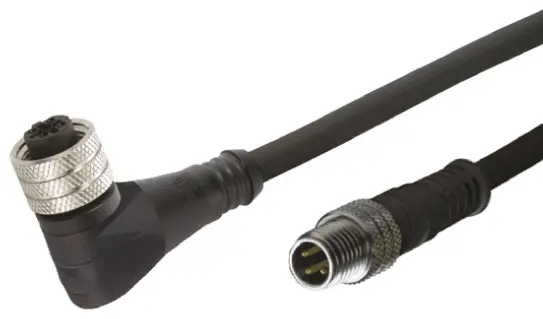 Produktfoto 1 von Molex Micro-Change, 4-polig Sensor-Betätigungselementkabel, Rechtwinklig Buchse 4 / Gerade Stecker, Länge 1 m