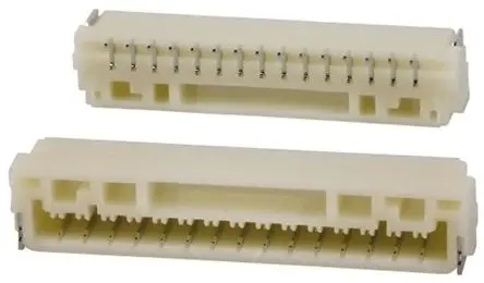 Produktfoto 1 von JST GH Leiterplattenleiste gewinkelt, 15-polig / 1-reihig, Raster 1.25 mm Raster Oberfläche, Kabel-Platine, Ummantelt