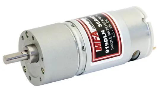 Produktfoto 1 von RS PRO 752-1958 M. Getriebe Gleichstrommotor 500:1, 4.5/15 V dc / 12.8 W, 12 rpm, Wellen-Ø 6 mm, 37 mm x 86.6 mm x 15 mm