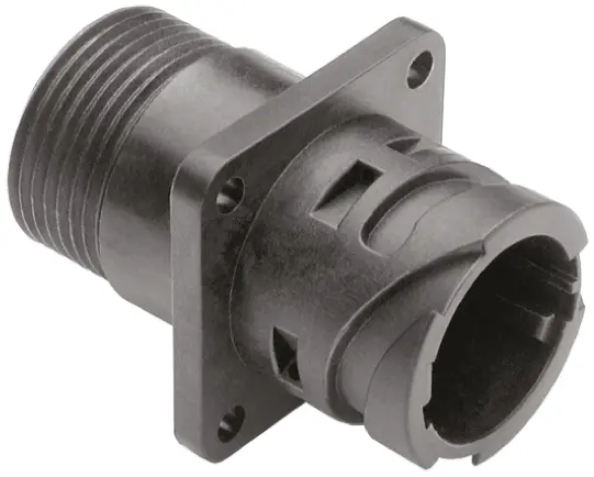 Produktfoto 1 von ITT Cannon APD 30 mm 23.5 mm Rundsteckverbinder Buchse 2-polig Buchse Panel IP40