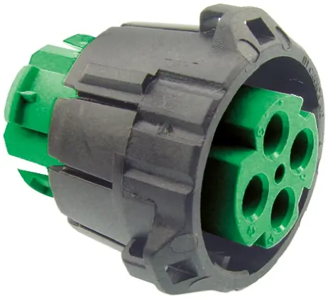 Produktfoto 1 von ITT Cannon APD Standard DIN-Stecker Gerade 4-polig, DIN 72585, 48 V dc IP40, IP69K Kabel Stecker