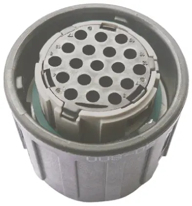 Produktfoto 1 von ITT Cannon APD Standard DIN-Stecker Gerade 19-polig, DIN 72585, 48 V dc IP69K, IP40 Kabel Stecker