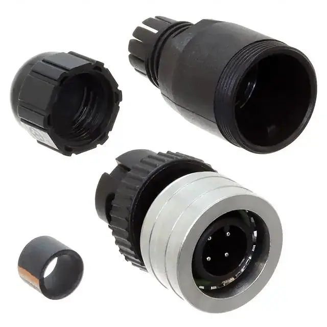Produktfoto 1 von Brad from Molex 120085 M12 Rundsteckverbinder Buchse 4-polig Stecker 4A Kabel IP69K