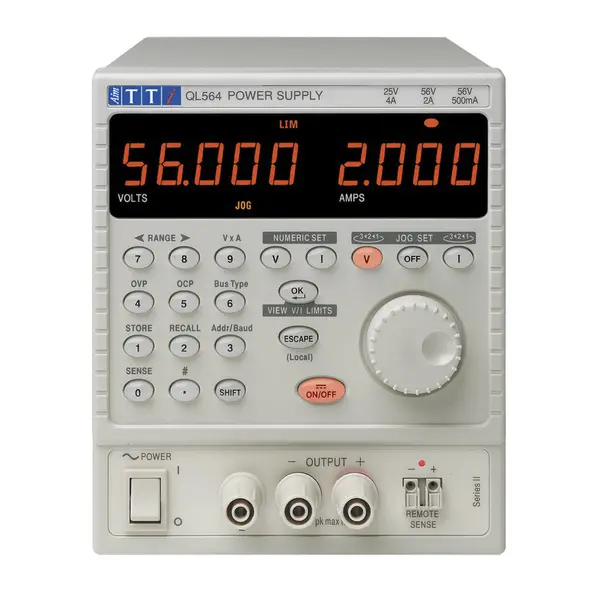 Produktfoto 1 von Aim-TTi QL564 SII Linear Labornetzgerät 112W, 0 → 56V / 0 → 2A