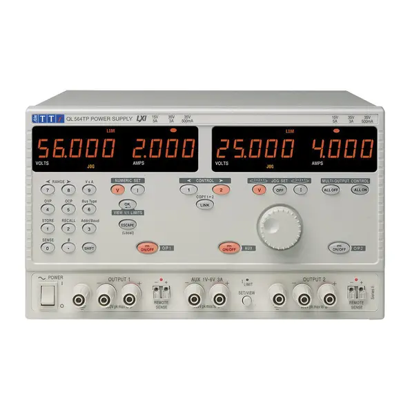 Produktfoto 1 von Aim-TTi QL564TP SII 3-Kanal Linear Labornetzgerät 242W, 0 → 56V / 0 → 2A