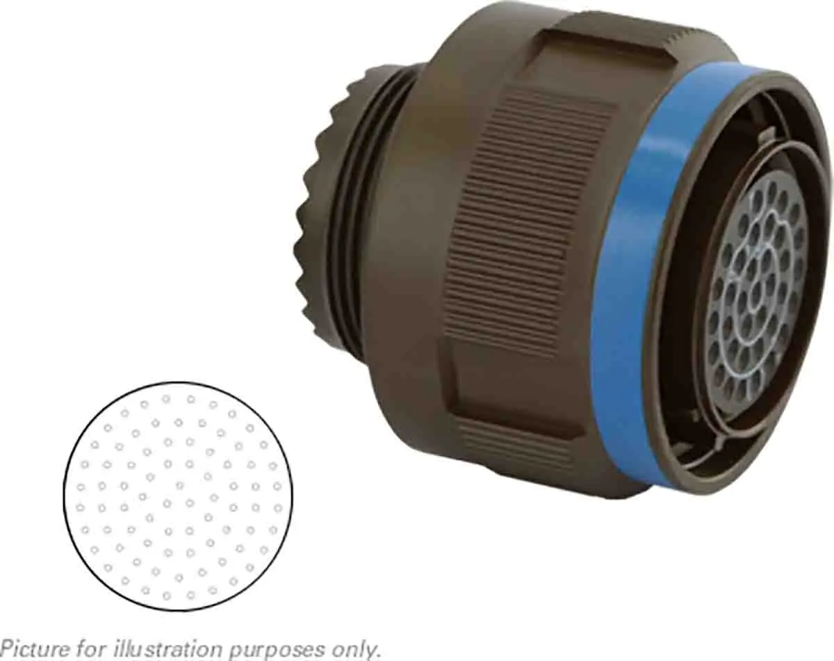 Produktfoto 1 von Souriau Sunbank by Eaton, 8D Kupferlegierung MIL-Spec Rundsteckverbinder Gerade, 79-polig, Kabel, Gehäuse 21 Stecker,