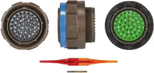 Produktfoto 1 von Souriau Sunbank by Eaton, 8D Kupferlegierung MIL-Spec Rundsteckverbinder Gerade, 41-polig, Kabel, Gehäuse 21 Stecker,