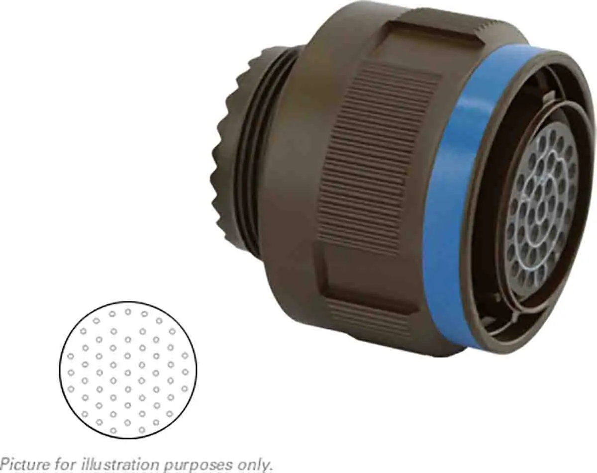 Produktfoto 1 von Souriau Sunbank by Eaton, 8D Kupferlegierung MIL-Spec Rundsteckverbinder Gerade, 55-polig, Kabel, Gehäuse 17 Stecker,