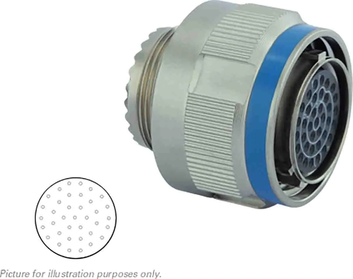 Produktfoto 1 von Souriau Sunbank by Eaton, 8D Kupferlegierung MIL-Spec Rundsteckverbinder Gerade, 37-polig, Kabel, Gehäuse 15 Stecker,