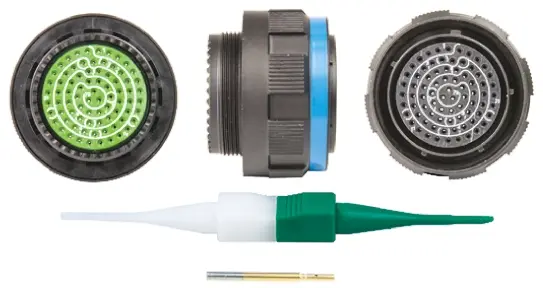 Produktfoto 1 von Souriau Sunbank by Eaton, 8D Kupferlegierung MIL-Spec Rundsteckverbinder Gerade, 79-polig, Kabel, Gehäuse 21 Stecker,