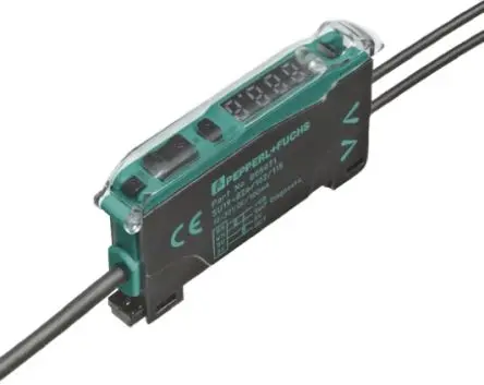 Produktfoto 1 von Pepperl + Fuchs Kunststoff, Glas 1 Push-Pull-Ausgang NPN/PNP LWL-Sensor 450 mm Kabel 3 kHz IP50 160μs 30V dc LED