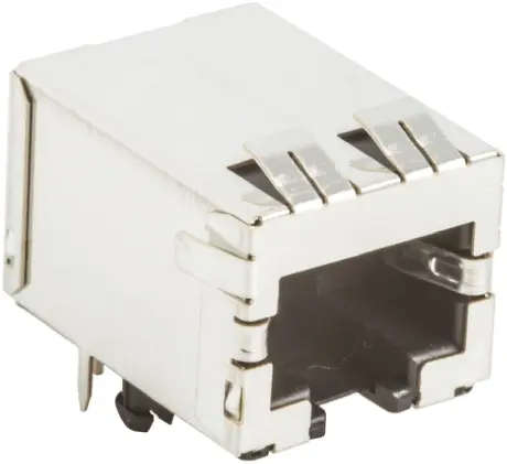 Hirose TM11R Buchse Cat.5 RJ45-Steckverbinder, 1-Port 8-polig STP Durchsteckmontage gewinkelt