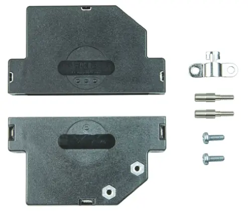 Produktfoto 1 von FCT from Molex FKI D-Sub-Gehäuse Abgewinkelt, 37-polig, D: D-Sub-Gehäuse, Schwarz, Größe C, aus Polyethylenterephthalat