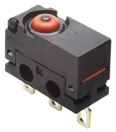 Produktfoto 1 von Omron Mikroschalter Stiftstößel-Betätiger Lötöse, 1-poliger Wechsler, 30 V dc, 2A IP6X 2N -20 °C - 70 °C